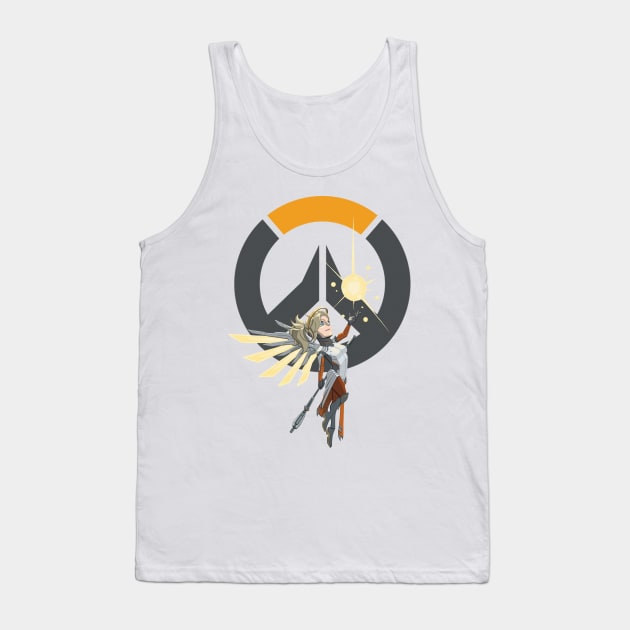 Overwatch: Mercy Tank Top by donisalmostagenius